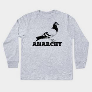 Anarchy Pigeon Kids Long Sleeve T-Shirt